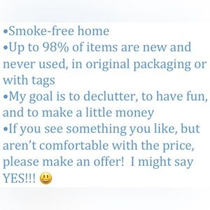 Helpful info about me & the items I post! Thanks!